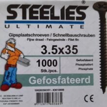 Gipsplaatschroeven gefosfateerd 3,9x35 (fijn)