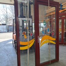 Aluminium achterdeur met zijlicht (152x242,5 cm) nr.3