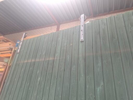 Houten schuifpoort (269x250 cm) - Afbeelding 4