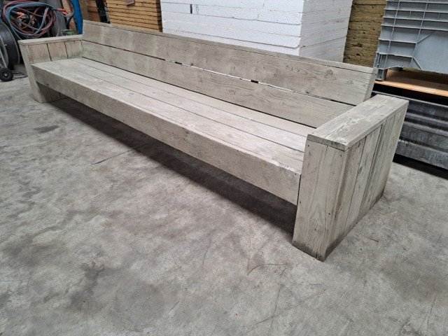 Alternative view of Steigerhouten loungebank 397 cm