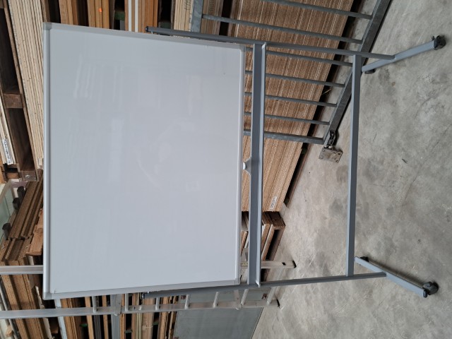 Verrijdbaar whiteboard dubbelzijdig magnetische (120x90 cm) - Afbeelding 7