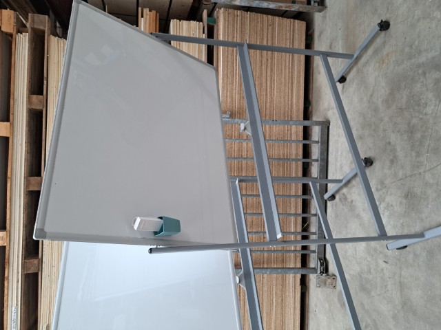 Verrijdbaar whiteboard dubbelzijdig magnetische (120x90 cm) - Afbeelding 8