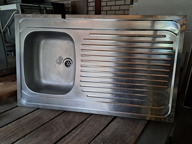 RVS aanrechtblad (60x100 cm)