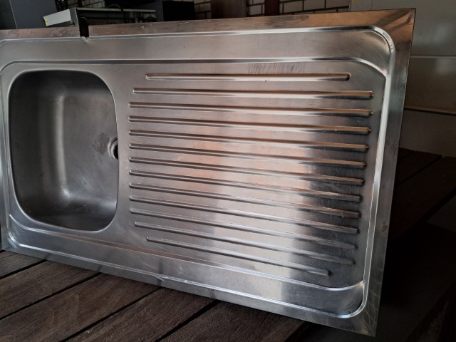 Alternative view of RVS aanrechtblad (60x100 cm)