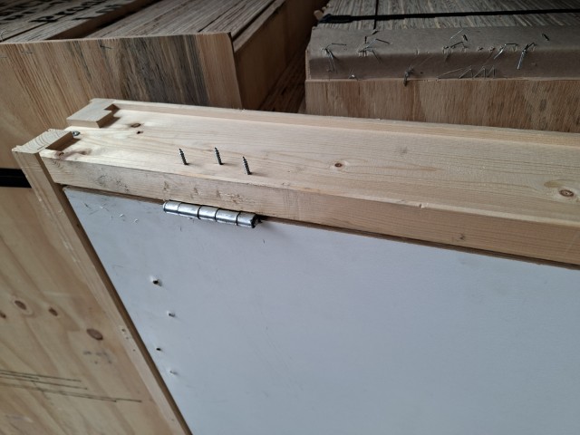 Binnendeur met houten kozijn (100x216 cm) nr.8 - Afbeelding 5