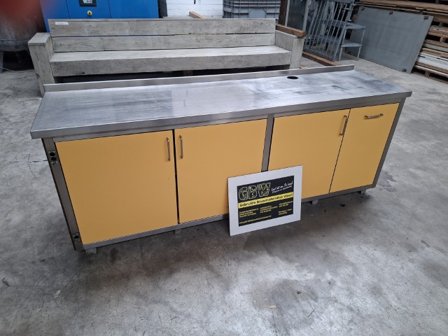 RVS werktafel (225x60 cm) nr.2